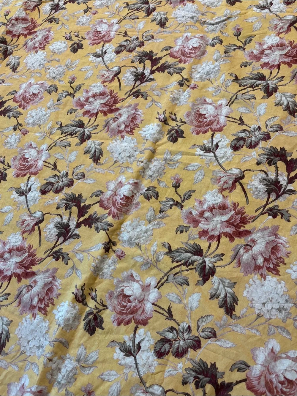 Pottery Barn Ansley Yellow Floral Duvet Cover Queen cozy cottage